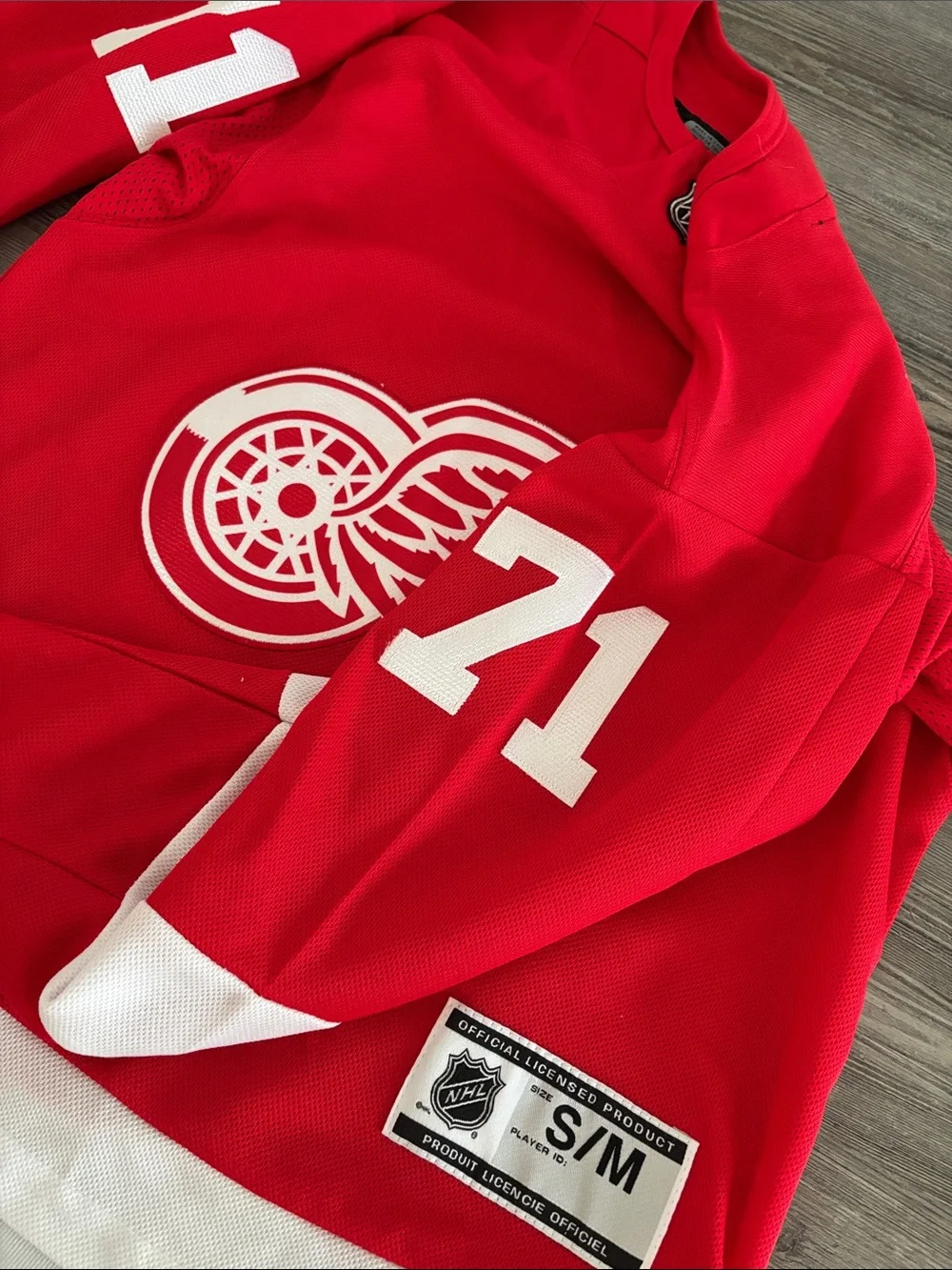 NHL Kids Red and White Hockey Jersey Top
